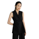 WHOLESALE PRICE HIGH QUALITY SIDE TIED SATIN SLEEVELESS WAISTCOAT BLAZER/JACKET BY NAM&CO BRAND