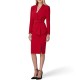 Fashion Official Business Suits Ladies Belted Jacket and Split Skirt 2 Piece White Women Office Blazer Suits