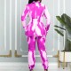 2022 Womens Clothing Suits Tie-Dye Double Breasted Formal Print Two Piece Suit Set Lady Style Work Wear Office Long Pant Suit