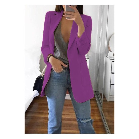 Women Blazers Outwear Coat Business Work Tuxedo Suits Winter Coats Plus Size WomenS Fashion Coats Ladies Blazers