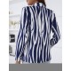 Womens suit jacket zebra-print double-breasted lapel commuter coat 2023