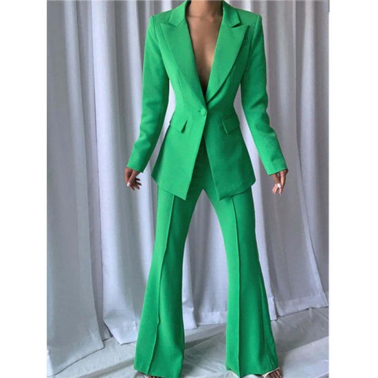 A6570 Luxury Clothing 2 Piece Set Blazer Suit WomenS Suits & Tuxedo