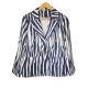 Womens suit jacket zebra-print double-breasted lapel commuter coat 2023