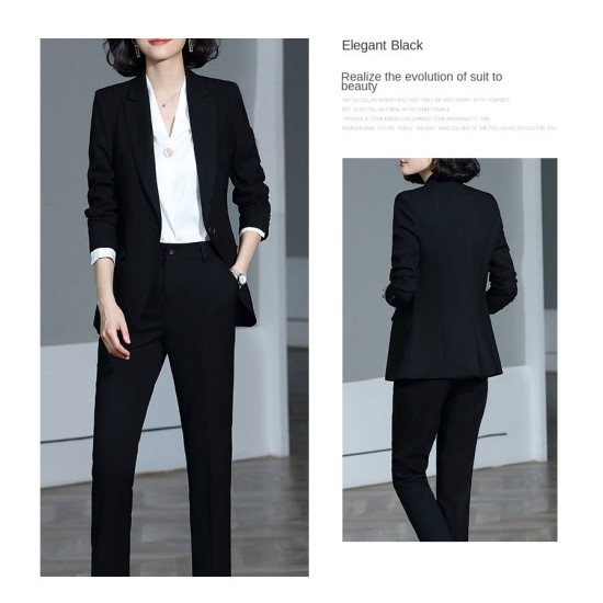 Zeasy OEM Chinese Style Clothing Manufacturers Pant Women Formal Business Office Womens Suits & Tuxedo Long