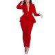 Womens Autumn Casual Suits & Tuxedo Sexy Ladies Business 2 Piece Outfits Women Long Sleeve Blazer with Pants Elegant Sets