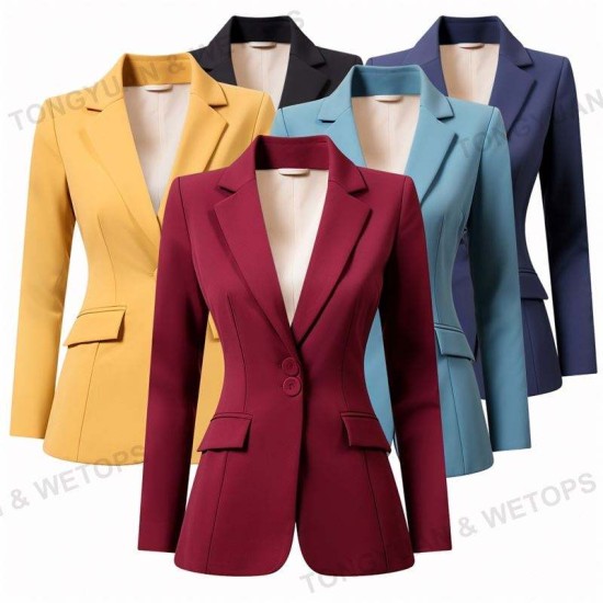 Oversized Factory Supply OEM vetement pour femme blazers ladies womens suits & tuxedo jacket coats Womens Suits trajes