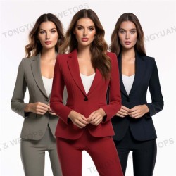 Oversized Factory Supply OEM vetement pour femme blazers ladies womens suits & tuxedo jacket coats Womens Suits trajes