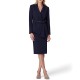 Fashion Official Business Suits Ladies Belted Jacket and Split Skirt 2 Piece White Women Office Blazer Suits