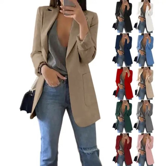 Women Blazers Outwear Coat Business Work Tuxedo Suits Winter Coats Plus Size WomenS Fashion Coats Ladies Blazers