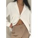 Solid Color Long Sleeve Faux Silk Shirt Blouse Women Blouses Tops Clothing business suit