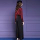 Wide-leg trouser suit womens new fall 2019 fashion top and high-waisted trouser luxury two-piece suit