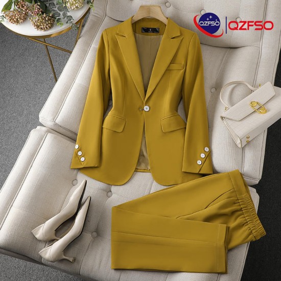 Factory Wholesale OEM vetement pour femme blazers ladies womens suits & tuxedo jacket coats Womens Suits trajes