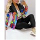 Blazer De Mujer 2022 Feminine Blazer Femme Avec Pantalon Ladies Formal Suits Blazer And Pants Set Print Womens Suits & Tuxedo