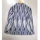 Womens suit jacket zebra-print double-breasted lapel commuter coat 2023