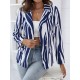 Womens suit jacket zebra-print double-breasted lapel commuter coat 2023